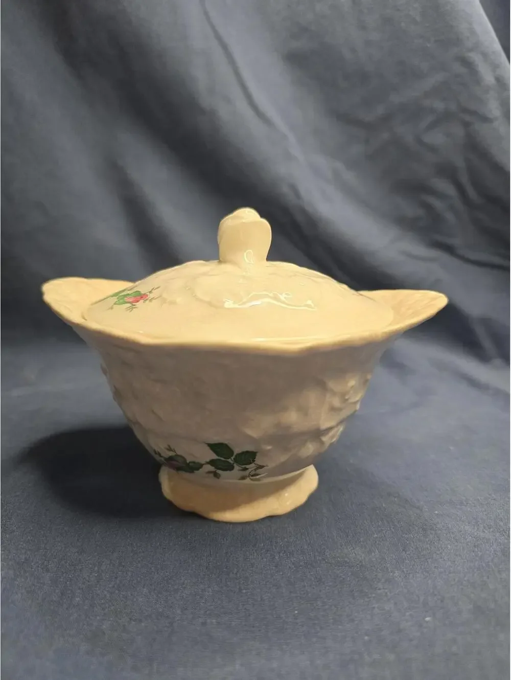 1940s Pope Gosser China Rose Point Creamer w/Lid